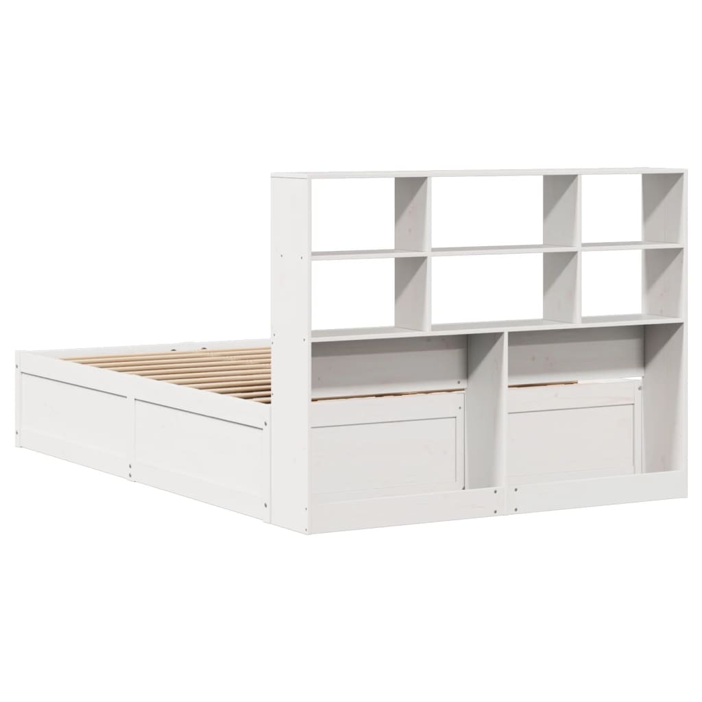 Bed Frame without Mattress White 160x200 cm Solid Wood Pine