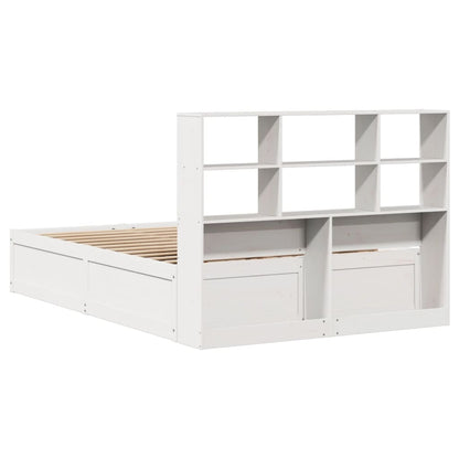 Bed Frame without Mattress White 120x200 cm Solid Wood Pine