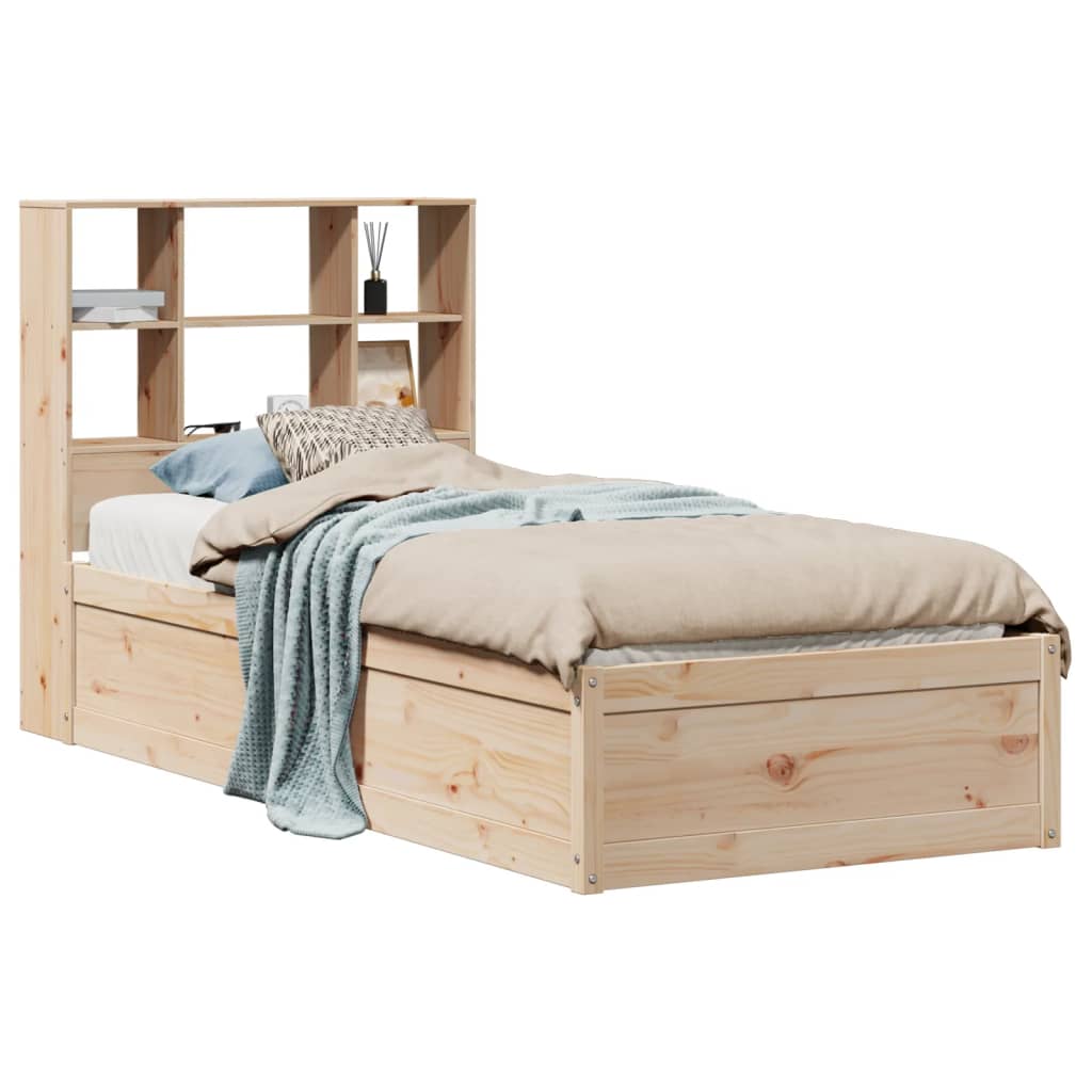 Bed Frame without Mattress 100x200 cm Solid Wood Pine