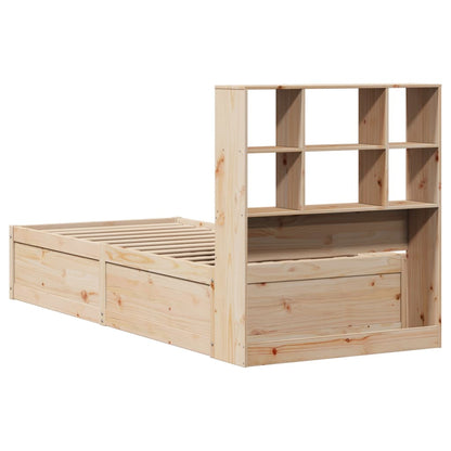 Bed Frame without Mattress 100x200 cm Solid Wood Pine