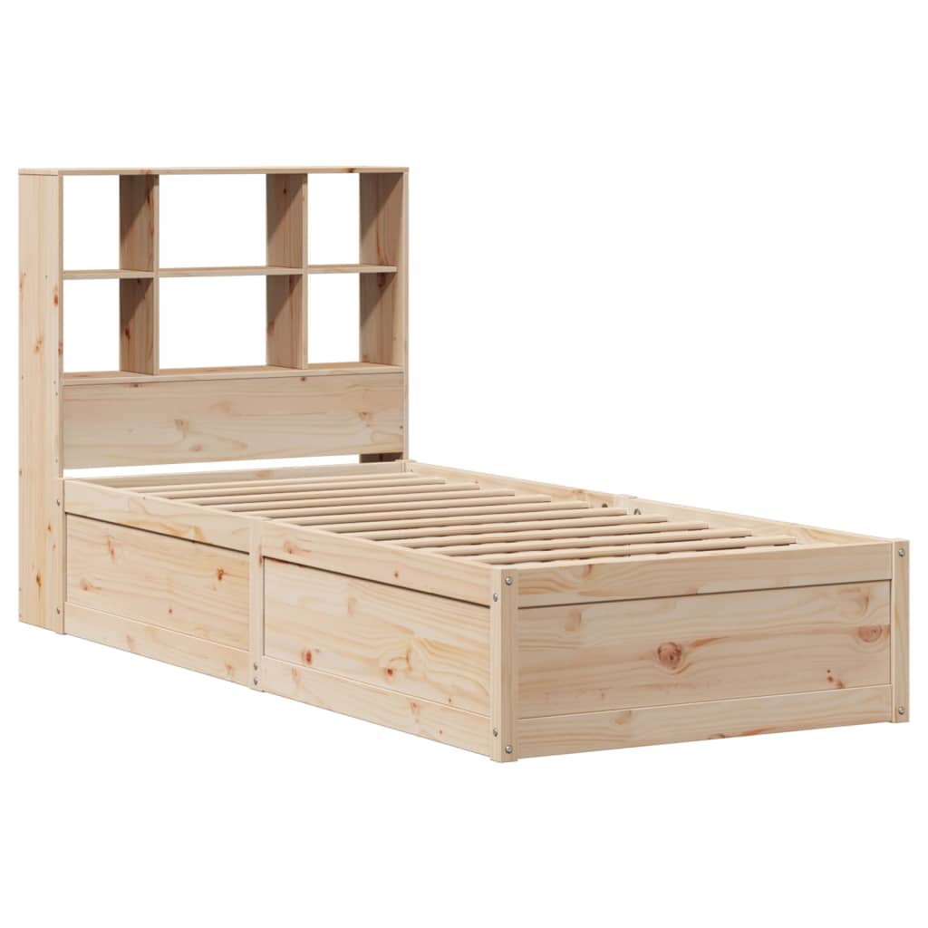 Bed Frame without Mattress 90x200 cm Solid Wood Pine