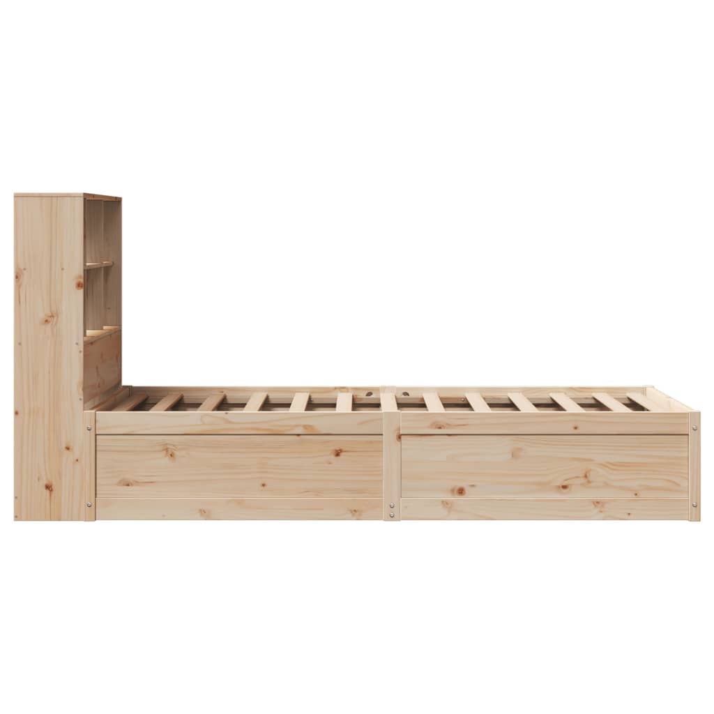 Bed Frame without Mattress 90x200 cm Solid Wood Pine