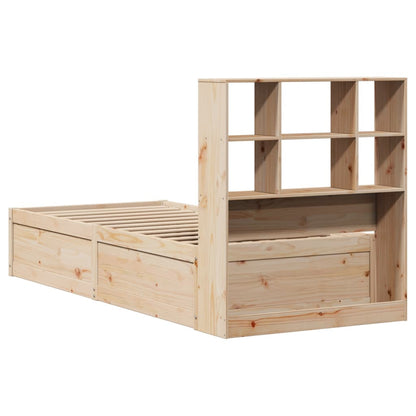 Bed Frame without Mattress 90x200 cm Solid Wood Pine