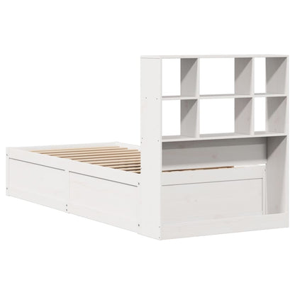 Bed Frame without Mattress White 90x200 cm Solid Wood Pine