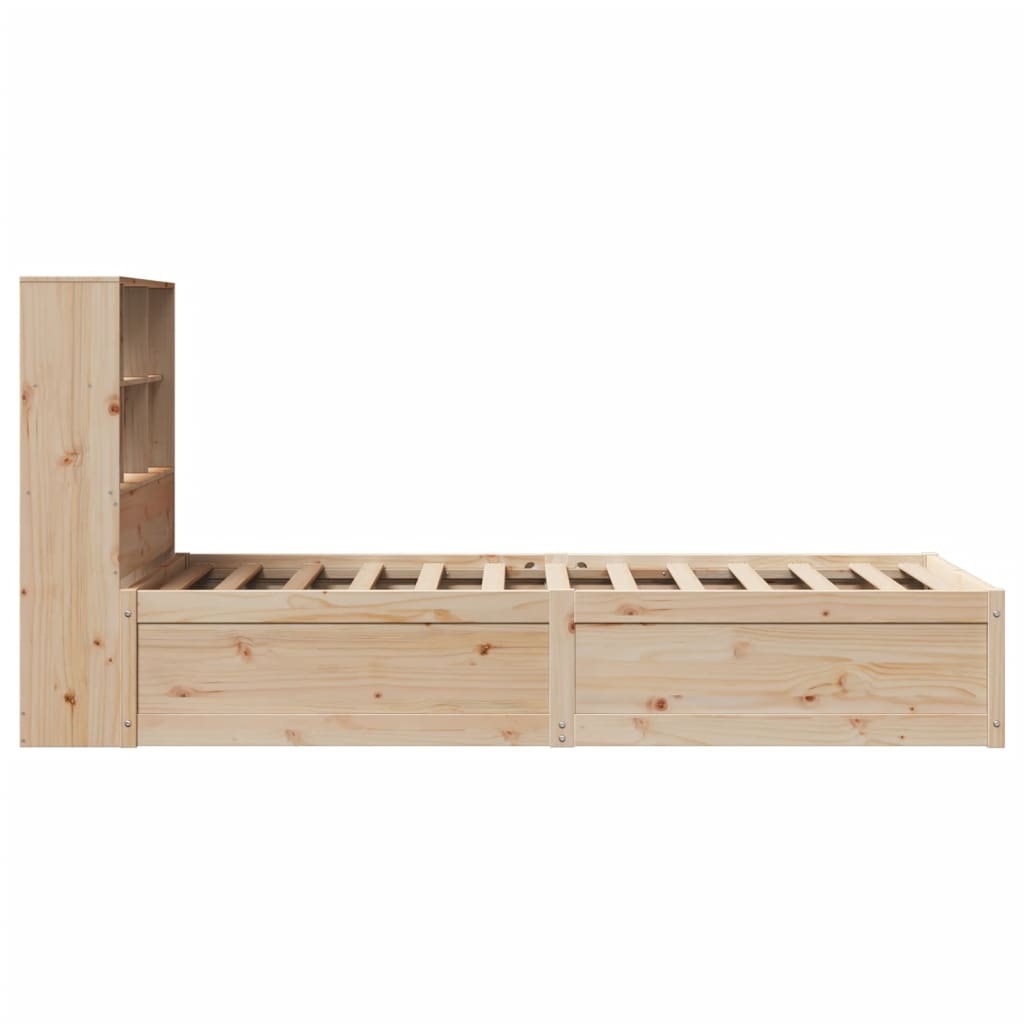 Bed Frame without Mattress 90x190 cm Single Solid Wood Pine