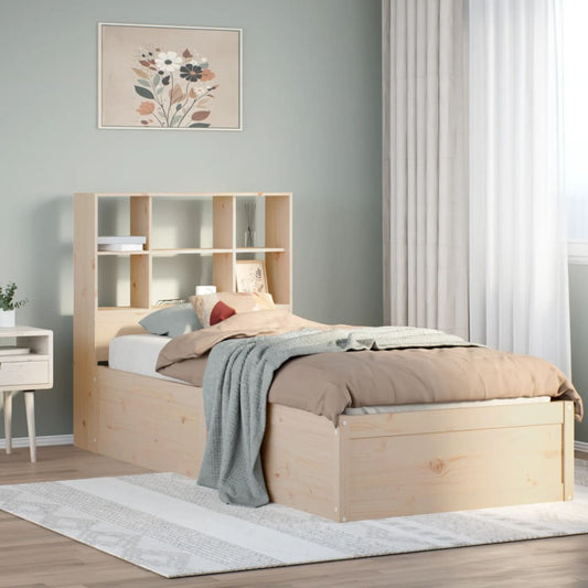 Bed Frame without Mattress 90x190 cm Single Solid Wood Pine