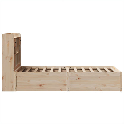 Bed Frame without Mattress 90x200 cm Solid Wood Pine