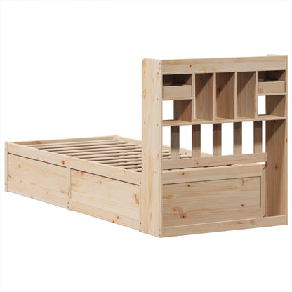 Bed Frame without Mattress 90x200 cm Solid Wood Pine