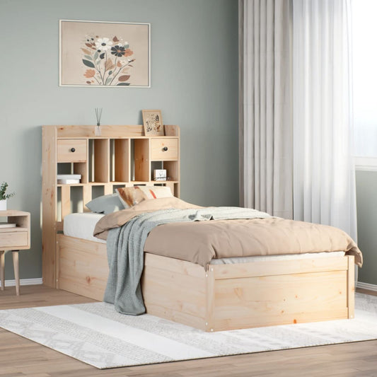 Bed Frame without Mattress 90x200 cm Solid Wood Pine