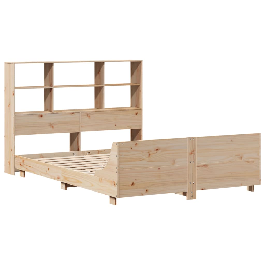 Bed Frame without Mattress 120x190 cm Small Double Solid Wood Pine