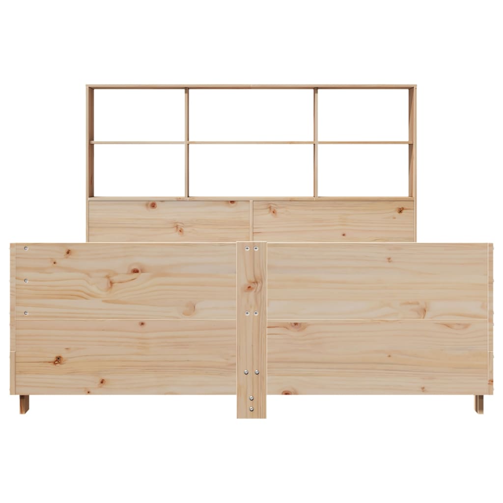 Bed Frame without Mattress 120x190 cm Small Double Solid Wood Pine