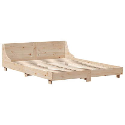 Bed Frame without Mattress 120x190 cm Small Double Solid Wood Pine