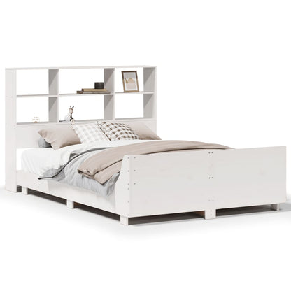 Bed Frame without Mattress White 120x190 cm Small Double Solid Wood Pine