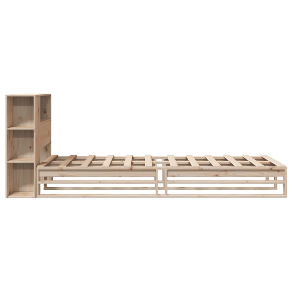 Bookcase Bed without Mattress 100x200 cm Solid Wood