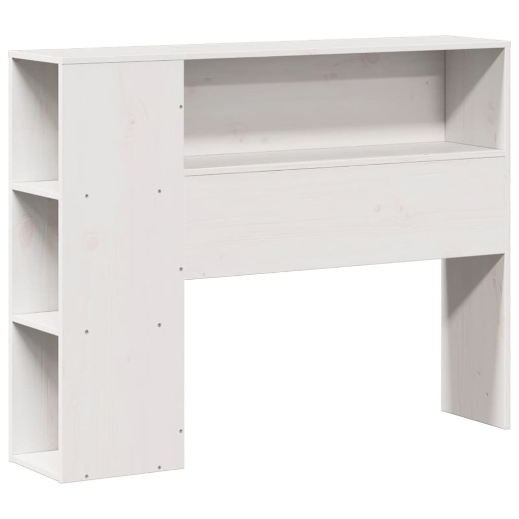 Bookcase Bed without Mattress White 75x190 cm Small Single Solid Wood