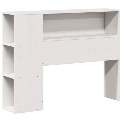 Bookcase Bed without Mattress White 75x190 cm Small Single Solid Wood