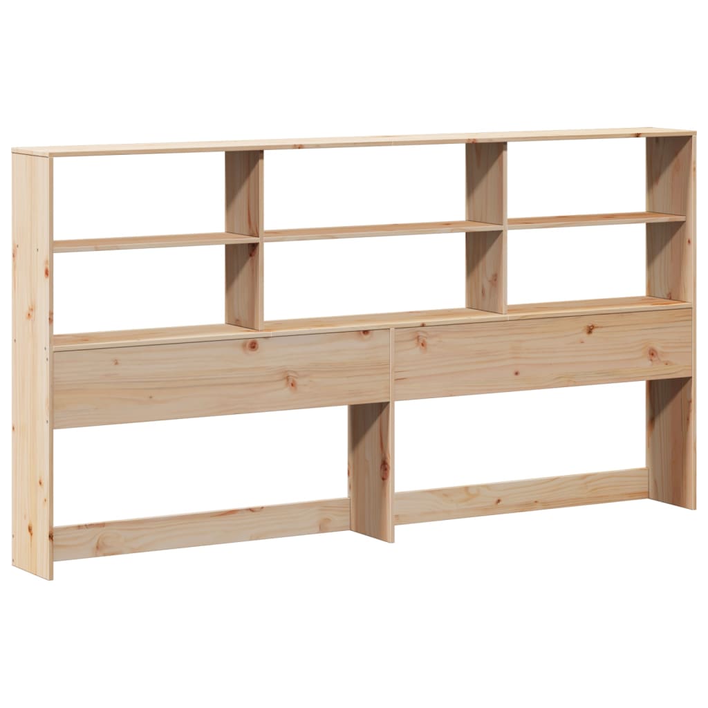 Bookcase Bed without Mattress 200x200 cm Solid Wood