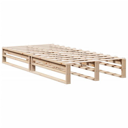 Bookcase Bed without Mattress 100x200 cm Solid Wood Pine