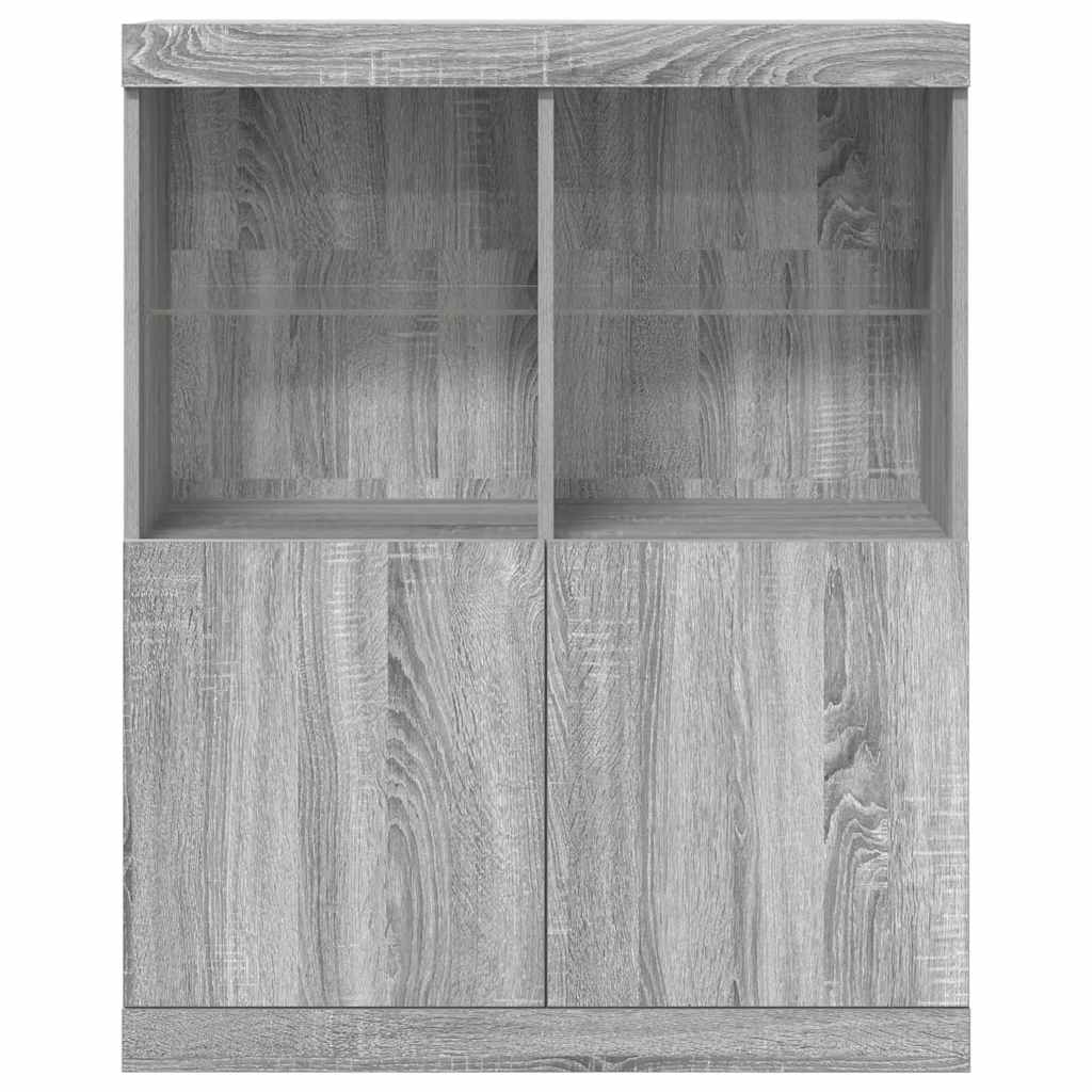 Sideboard Grey Sonoma 81x37x100 cm Engineered Wood