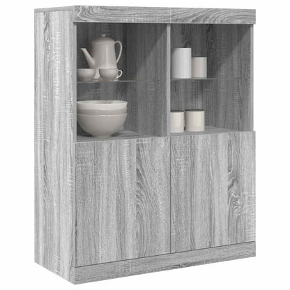 Sideboard Grey Sonoma 81x37x100 cm Engineered Wood