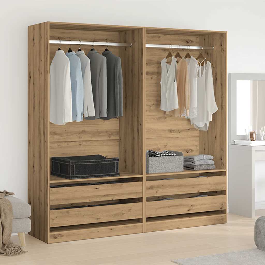 Wardrobe Artisan Oak 100x50x200 cm Engineered Wood