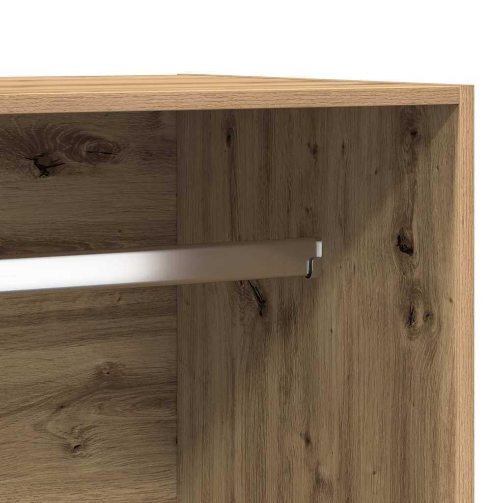 Wardrobe Artisan Oak 100x50x200 cm Engineered Wood