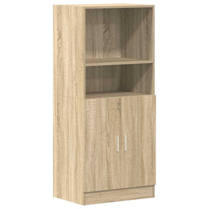 2 Piece Kitchen Cabinet Set Sonoma Oak Engineered Wood