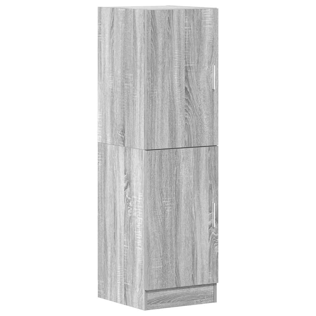 2 Piece Kitchen Cabinet Set Grey Sonoma Engineered Wood