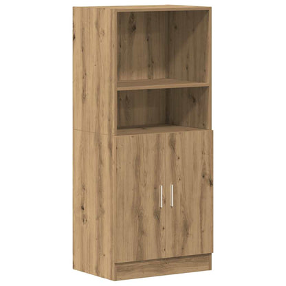 2 Piece Kitchen Cabinet Set Artisian Oak Engineered Wood