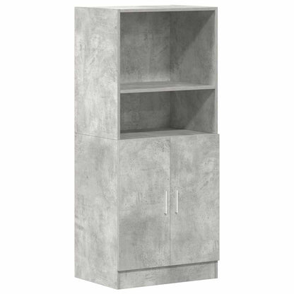 3 Piece Kitchen Cabinet Set Concrete Grey Engineered Wood