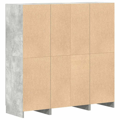 3 Piece Kitchen Cabinet Set Concrete Grey Engineered Wood