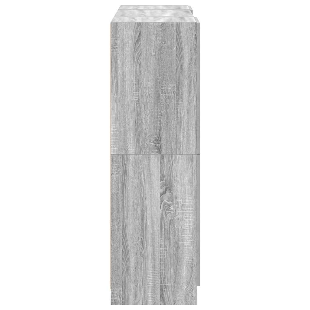 3 Piece Kitchen Cabinet Set Grey Sonoma Engineered Wood