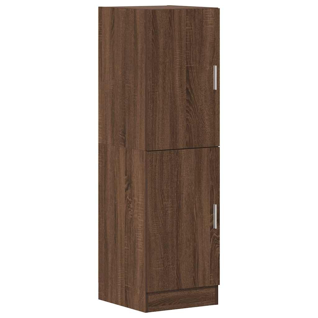 3 Piece Kitchen Cabinet Set Brown Oak Engineered Wood