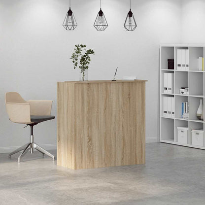 Reception Desk Sonoma Oak 100x50x103.5 cm Engineered Wood