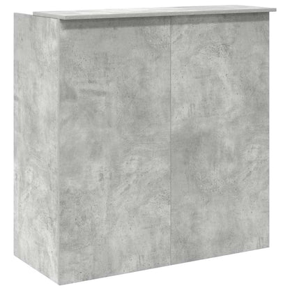 Reception Desk Concrete Grey 100x50x103.5 cm Engineered Wood