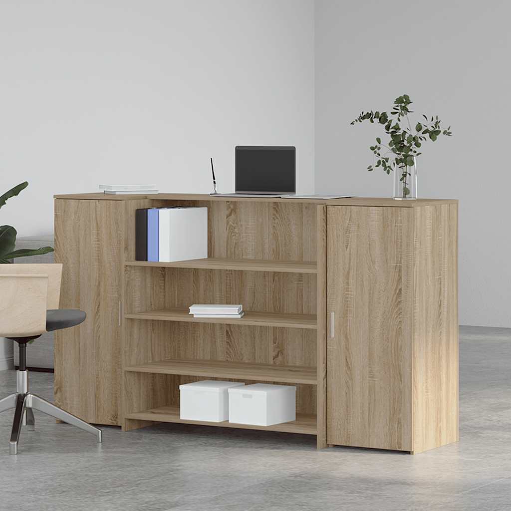 Reception Desk Sonoma Oak 180x50x103.5 cm Engineered Wood