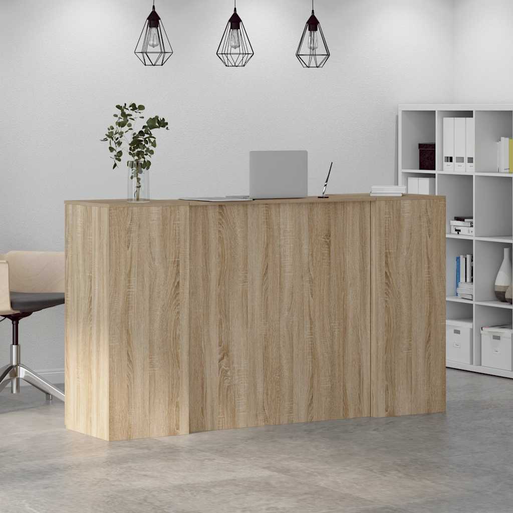 Reception Desk Sonoma Oak 180x50x103.5 cm Engineered Wood