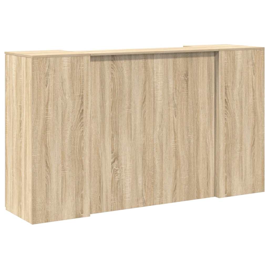 Reception Desk Sonoma Oak 180x50x103.5 cm Engineered Wood