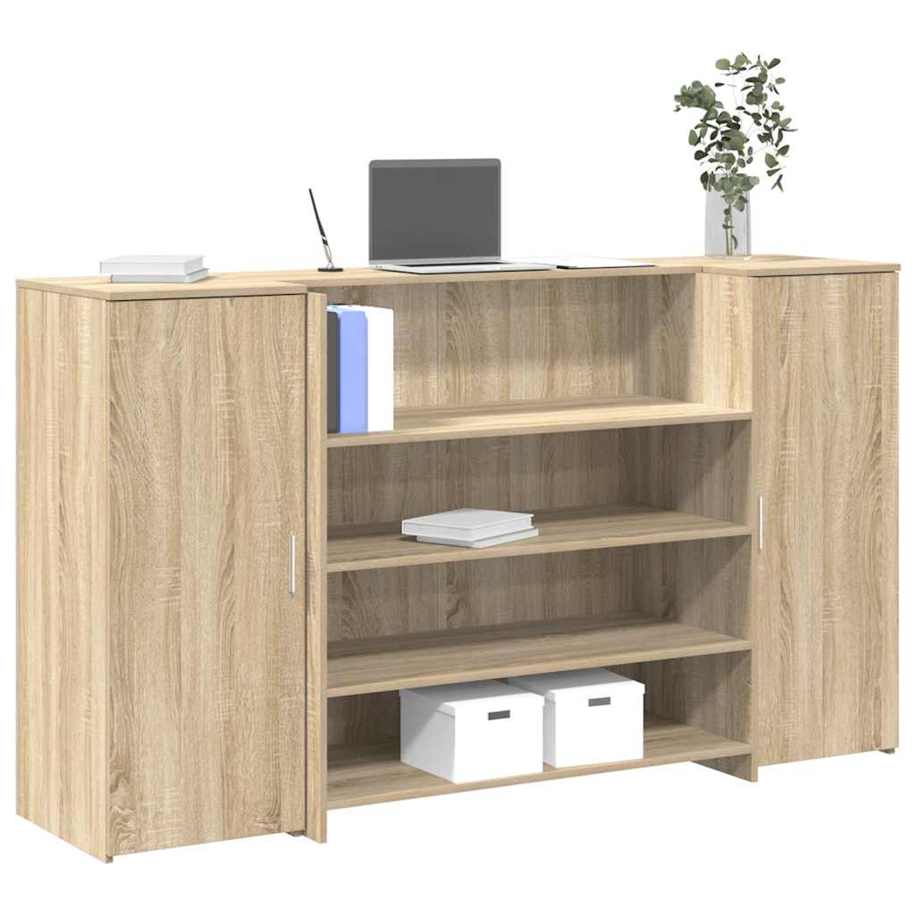 Reception Desk Sonoma Oak 180x50x103.5 cm Engineered Wood