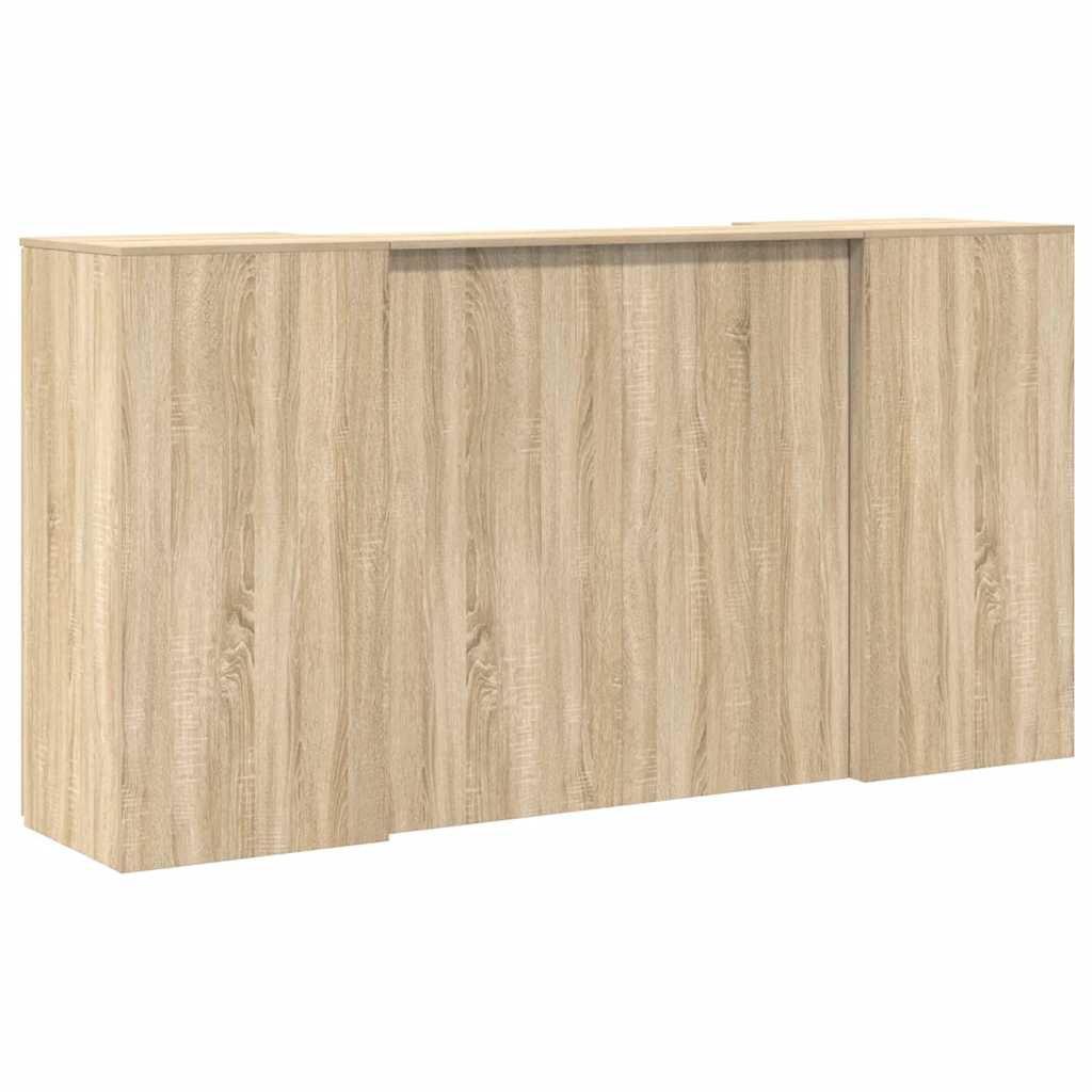 Reception Desk Sonoma Oak 200x50x103.5 cm Engineered Wood