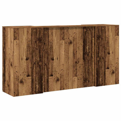 Reception Desk Old Wood 200x50x103.5 cm Engineered Wood