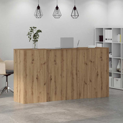 Reception Desk Artisan Oak 200x50x103.5 cm Engineered Wood