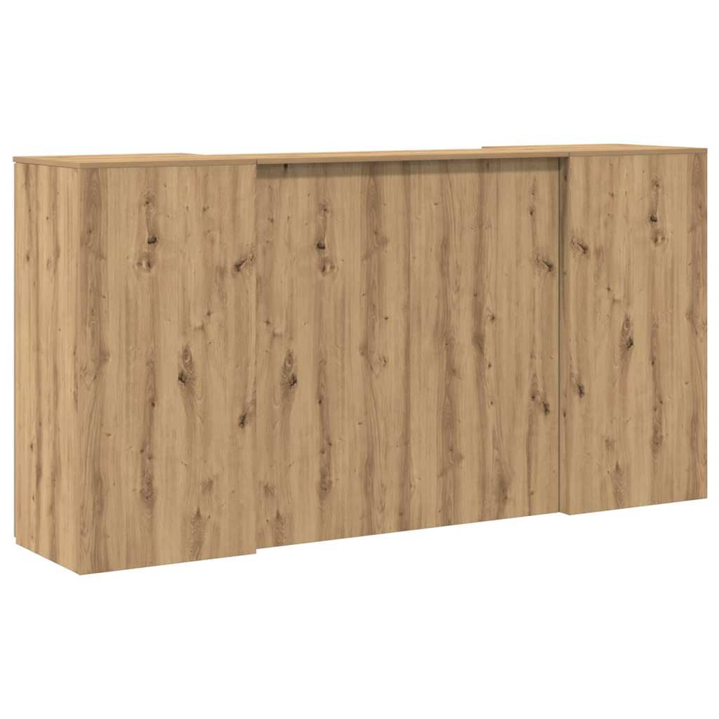 Reception Desk Artisan Oak 200x50x103.5 cm Engineered Wood