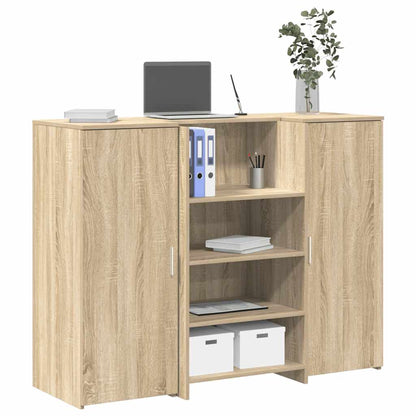 Reception Desk Sonoma Oak 135x50x103.5 cm Engineered Wood