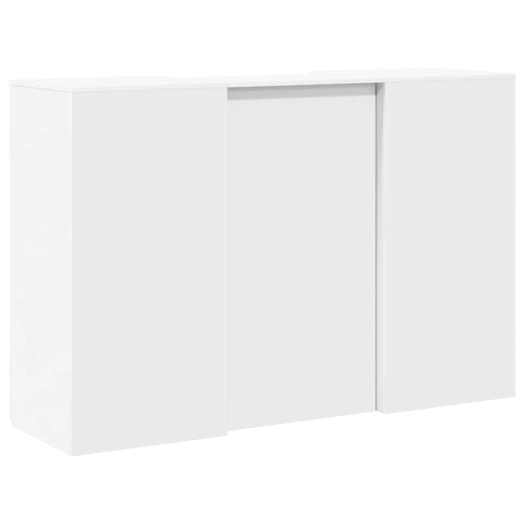 Reception Desk White 155x50x103.5 cm Engineered Wood