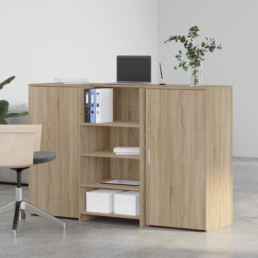 Reception Desk Sonoma Oak 155x50x103.5 cm Engineered Wood