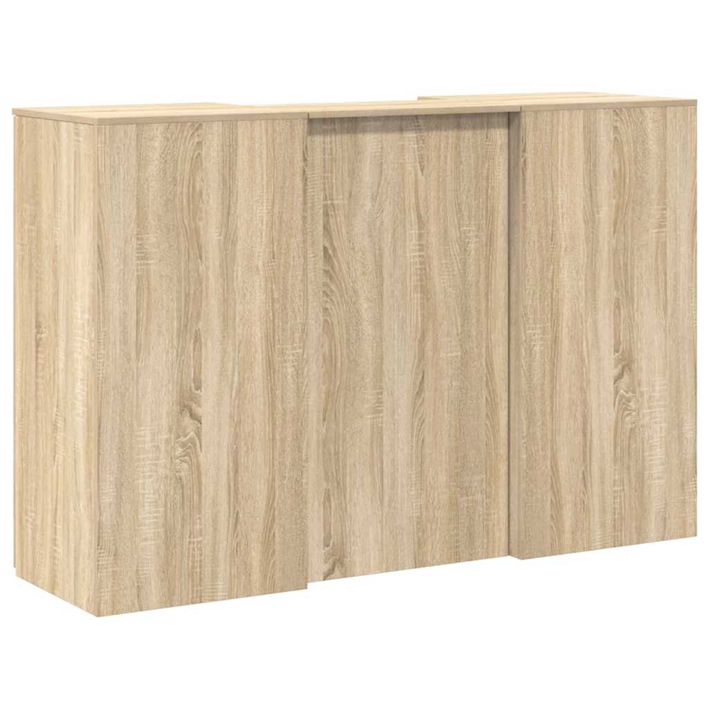 Reception Desk Sonoma Oak 155x50x103.5 cm Engineered Wood