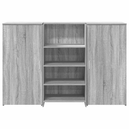 Reception Desk Grey Sonoma 155x50x103.5 cm Engineered Wood