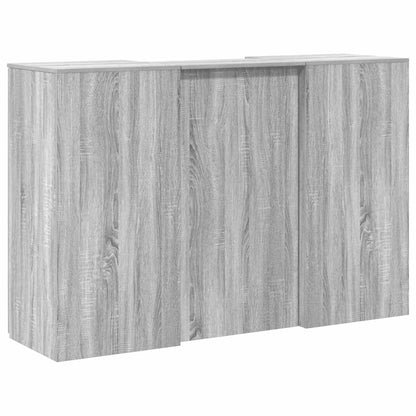 Reception Desk Grey Sonoma 155x50x103.5 cm Engineered Wood