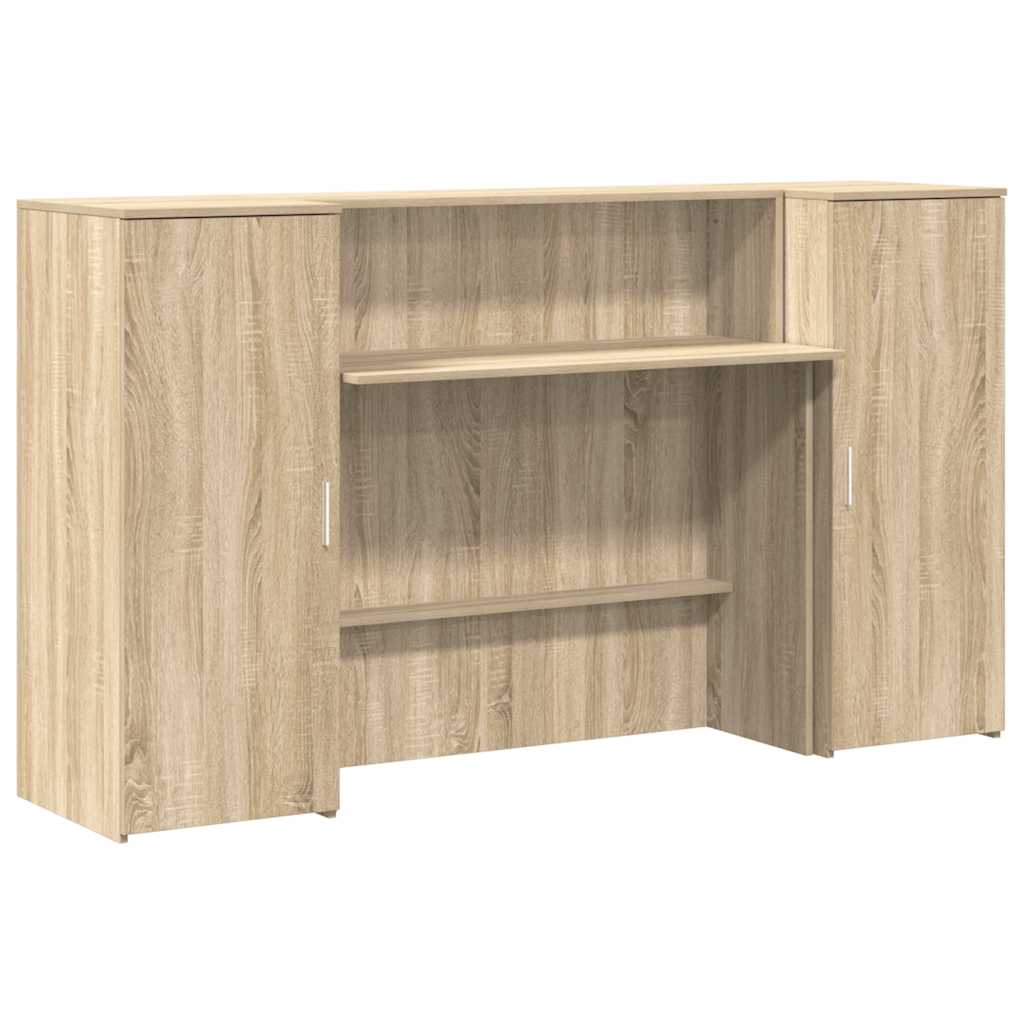 Reception Desk Sonoma Oak 180x50x103.5 cm Engineered Wood